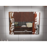 Зеркало с подсветкой для ванной комнаты Ливорно 140х80 см